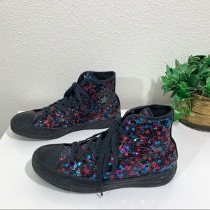 sequin converse womens